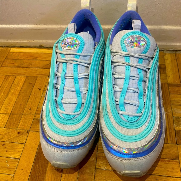 Blue Nike Air Max 97s - Picture 2 of 5
